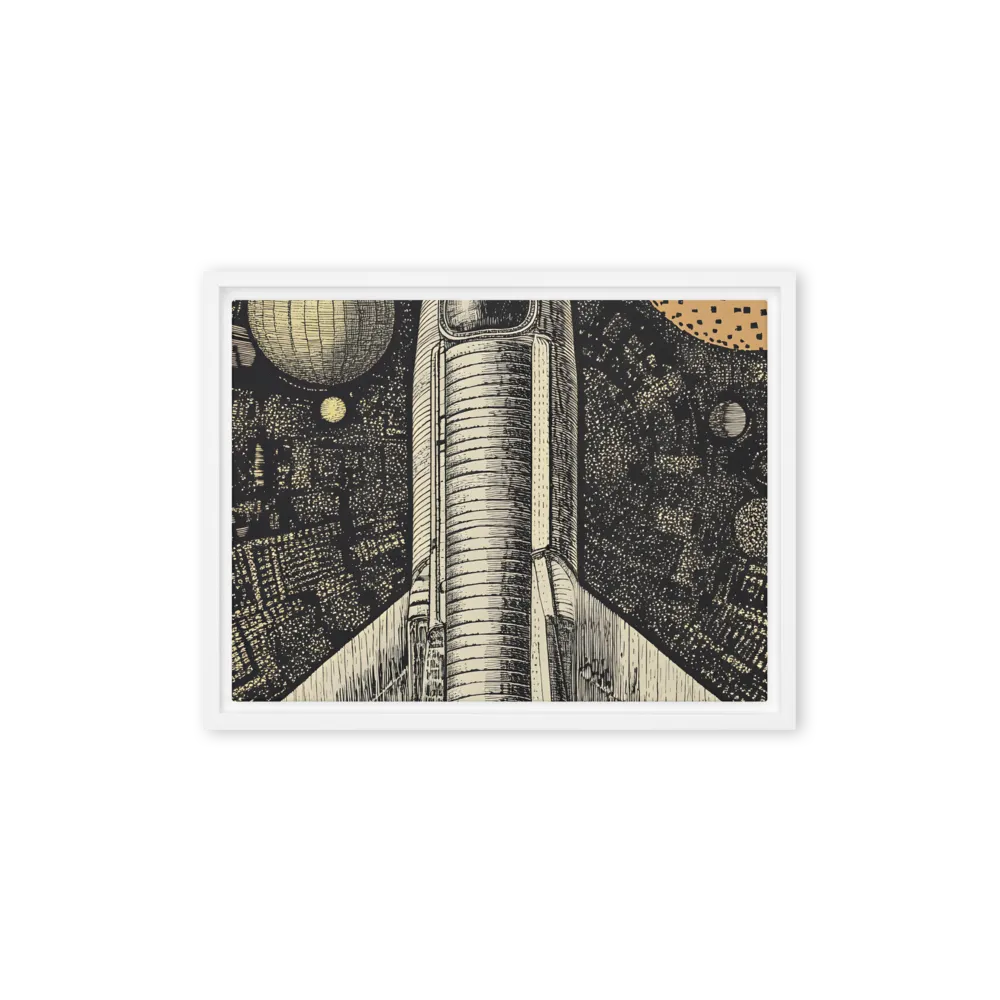 Voyage to the Unknown | Canvas with White Frame | 12″×16″
