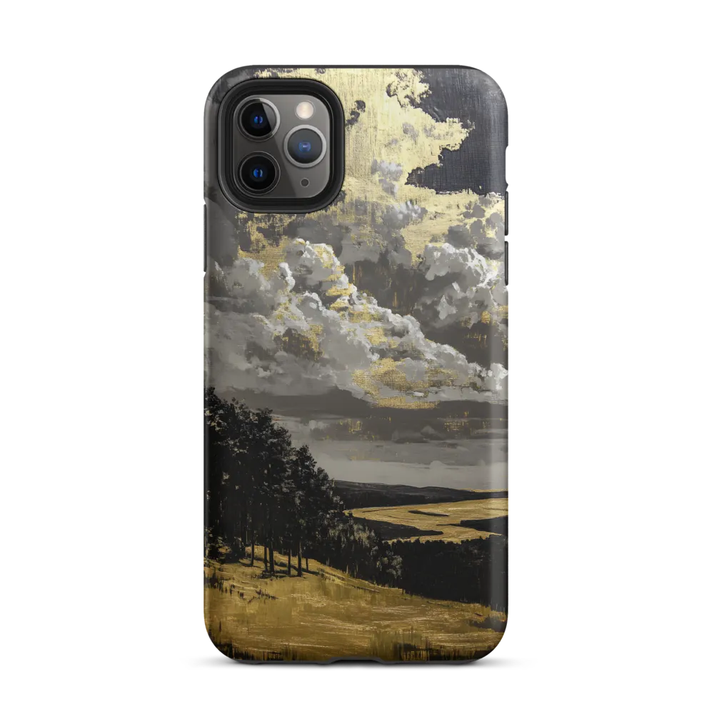Golden Serenity in a Dramatic Sky