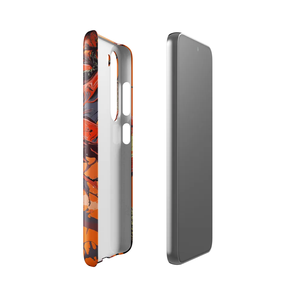 Life in Motion: An Abstract Tree | Phone Case |  S23 | Snap Case | Glossy