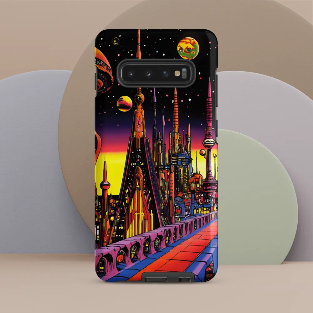 Futuristic Cosmos: A Journey Through Neon Cities