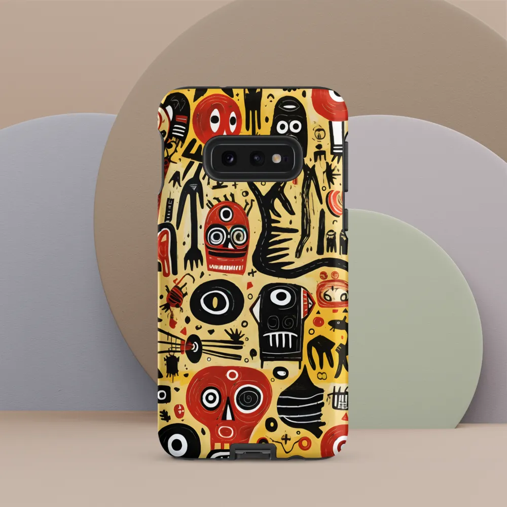 Abstract Encounters: A Dance of Faces and Symbols