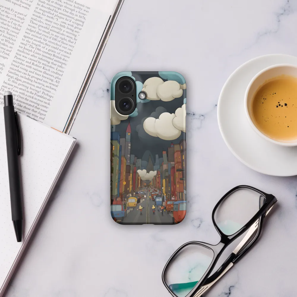 Urban Symphony: A City Awakens at Dusk | Phone Case |  16 | Snap Case | Matte