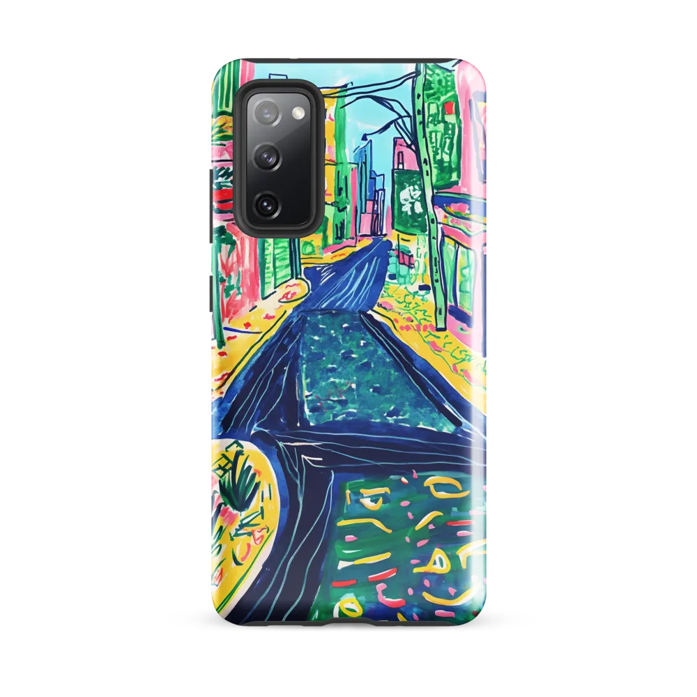 Dreamy Street in Vibrant Hues