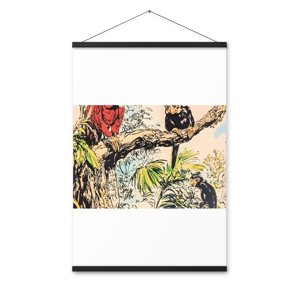 Jungle Harmony | Poster With Black Wood Hanger | 24″×36″
