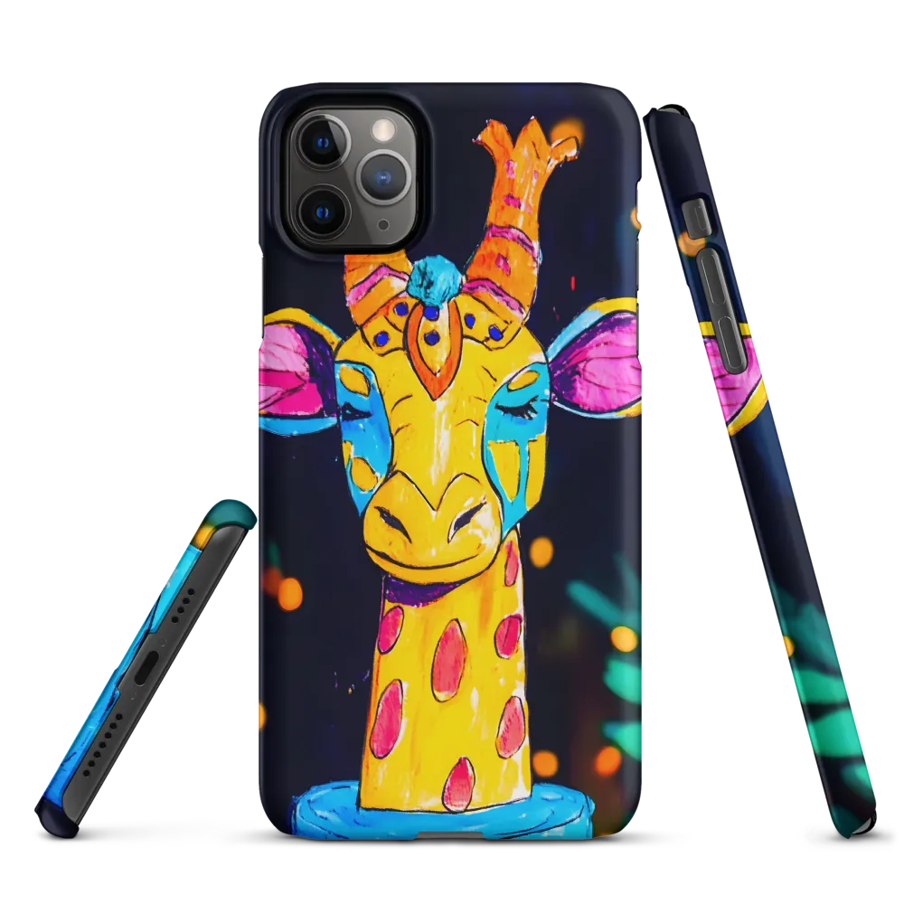 Whimsical Giraffe in Vibrant Colors