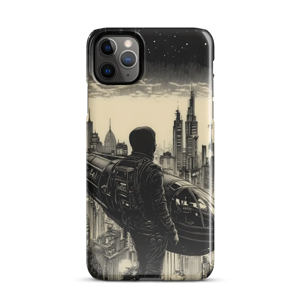 Pilot of the Dystopian Skies | Phone Case |  11 Pro Max | Snap Case | Glossy