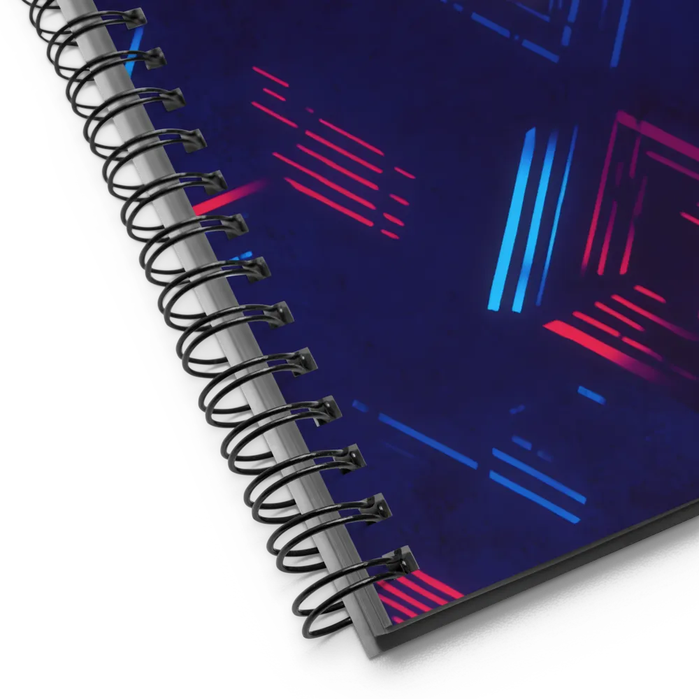 Dynamic Geometric Symphony | Spiral Notebook