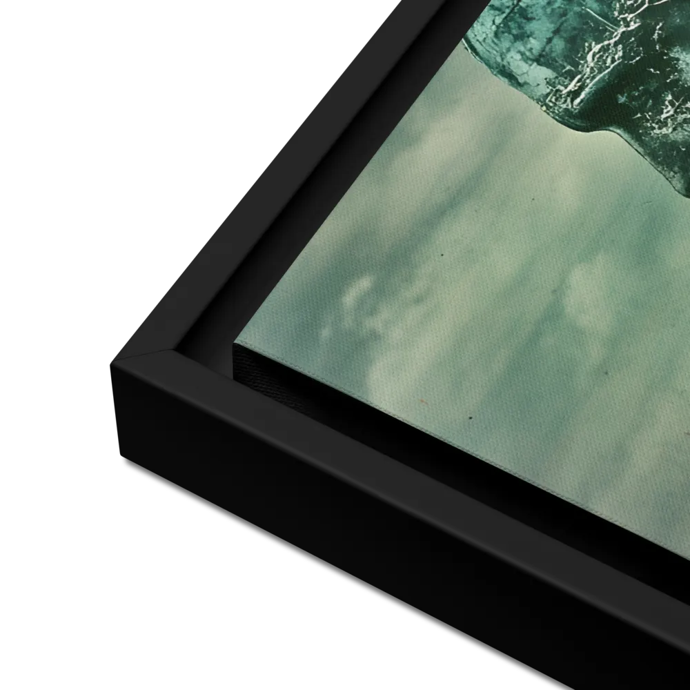 Ethereal Reflections: Identity in a Fragmented World | Canvas with Black Frame | 18″×24″