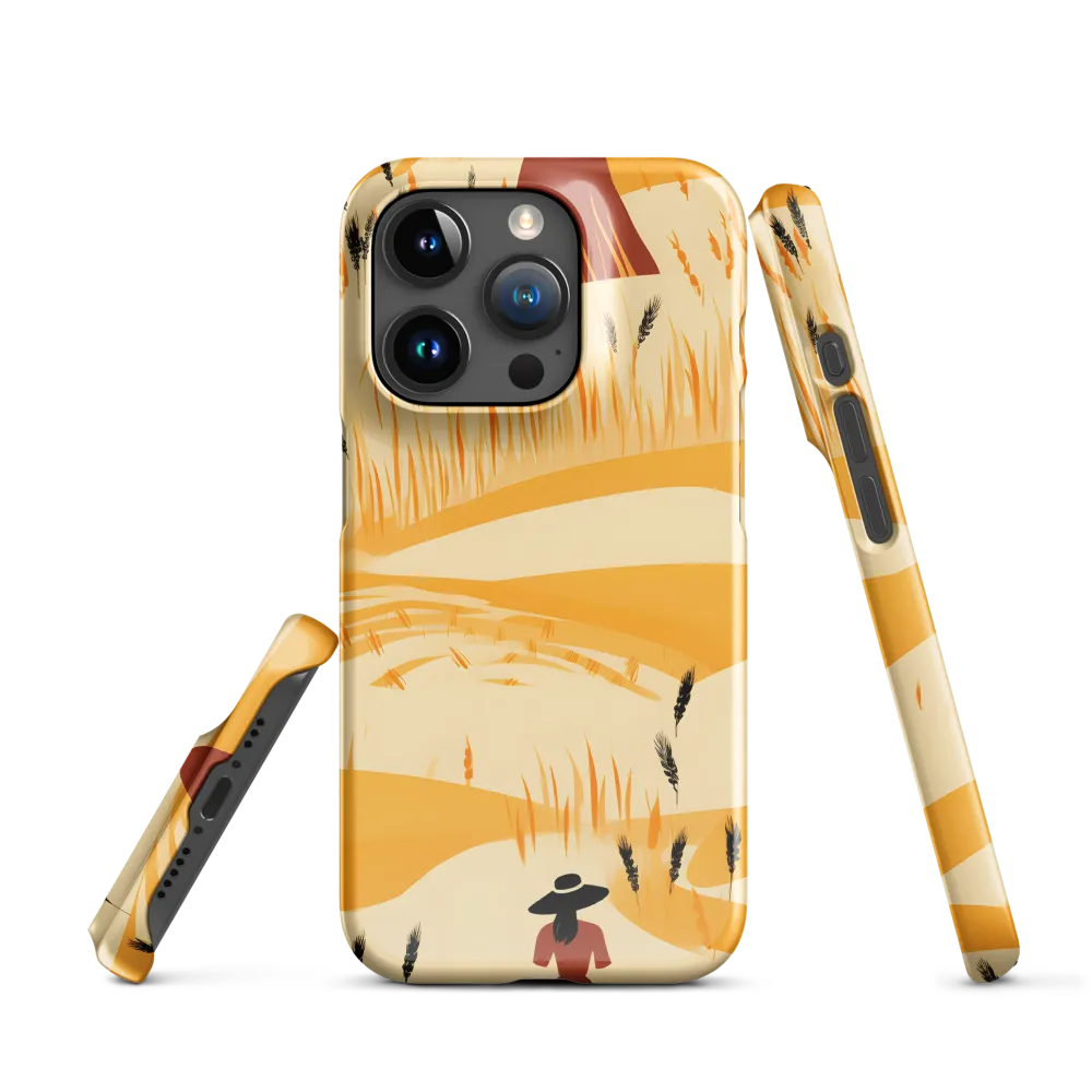 Embracing the Fields: A Floral Journey | Phone Case |  15 Pro | Snap Case | Glossy