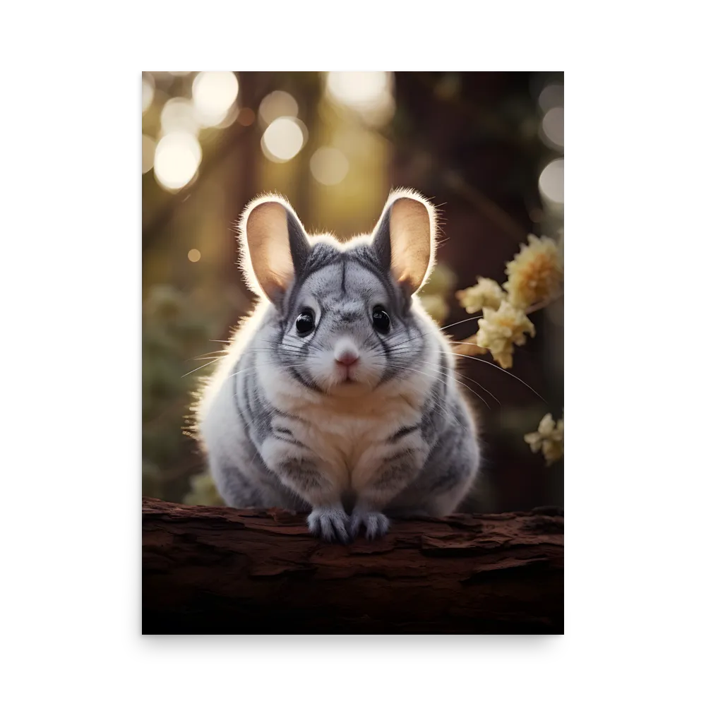 Curious Chinchilla in the Forest