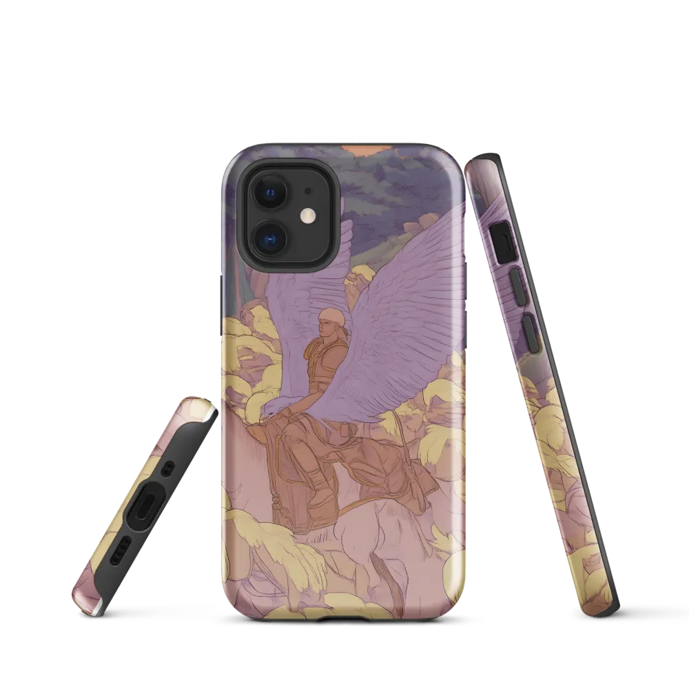 The Winged Guardian | Phone Case |  12 mini | Tough Case | Glossy