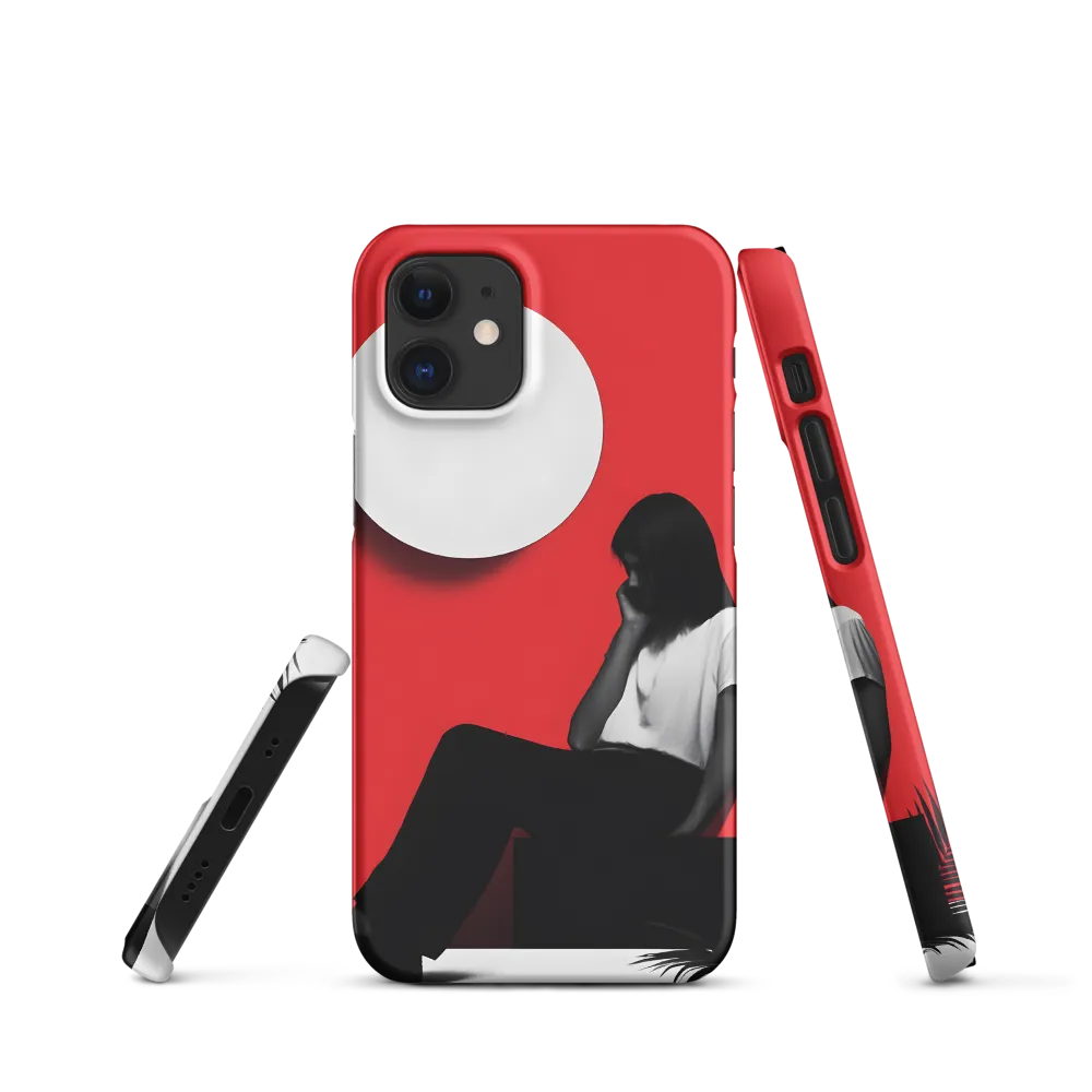 Contemplation in Red | Phone Case |  12 Mini | Snap Case | Matte