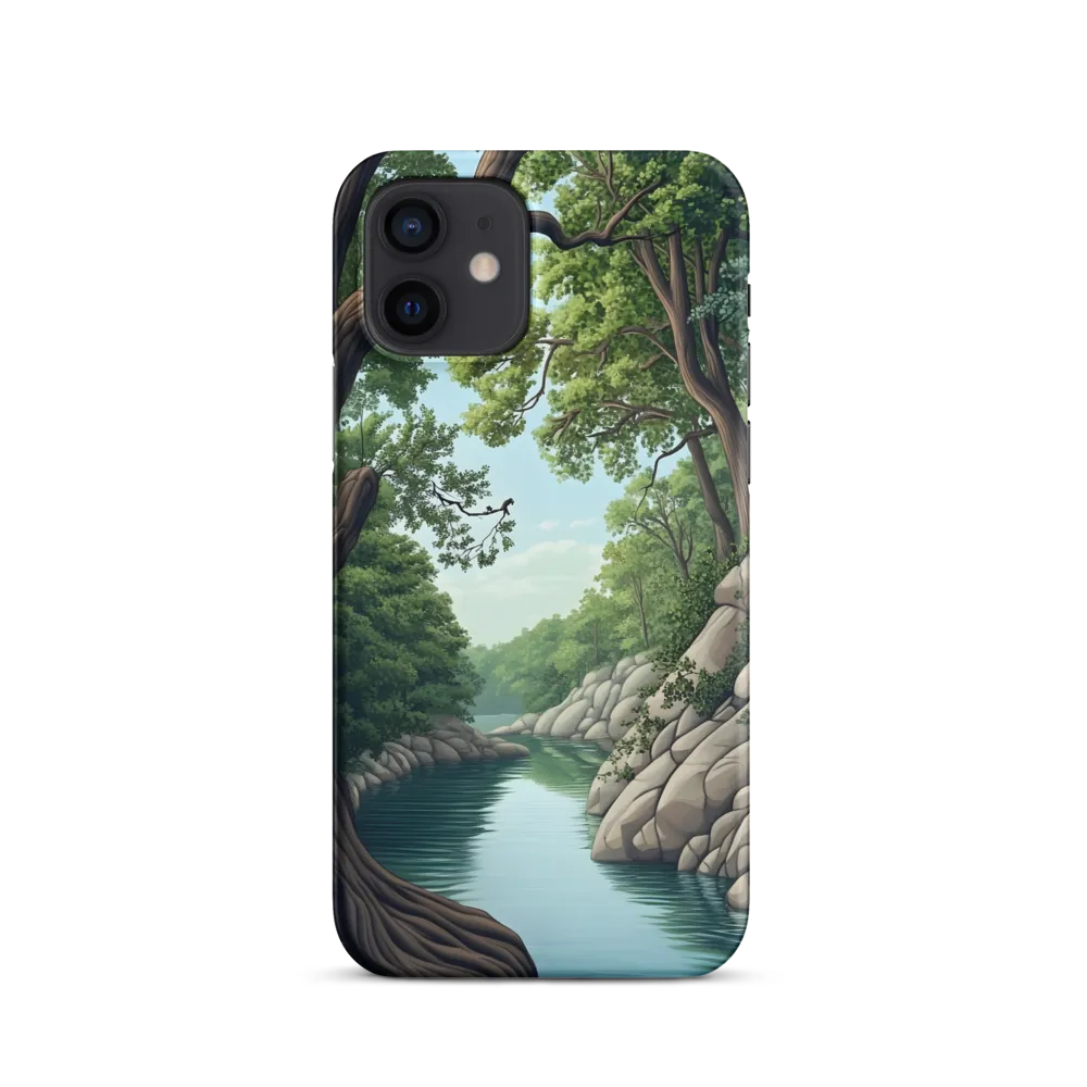 Tranquil Reflections: A Serene River Landscape