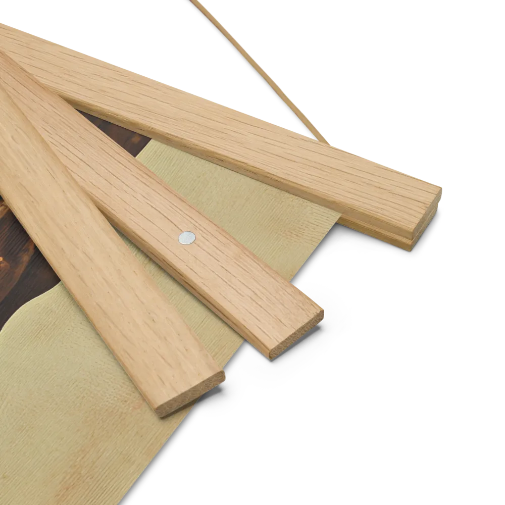 The Mask of Roots | Poster With Oak Wood Hanger | 18″×18″