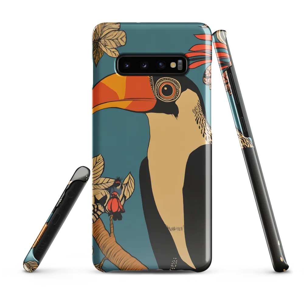 Tropical Majesty: The Toucan at Rest | Phone Case |  S10 Plus | Snap Case | Glossy