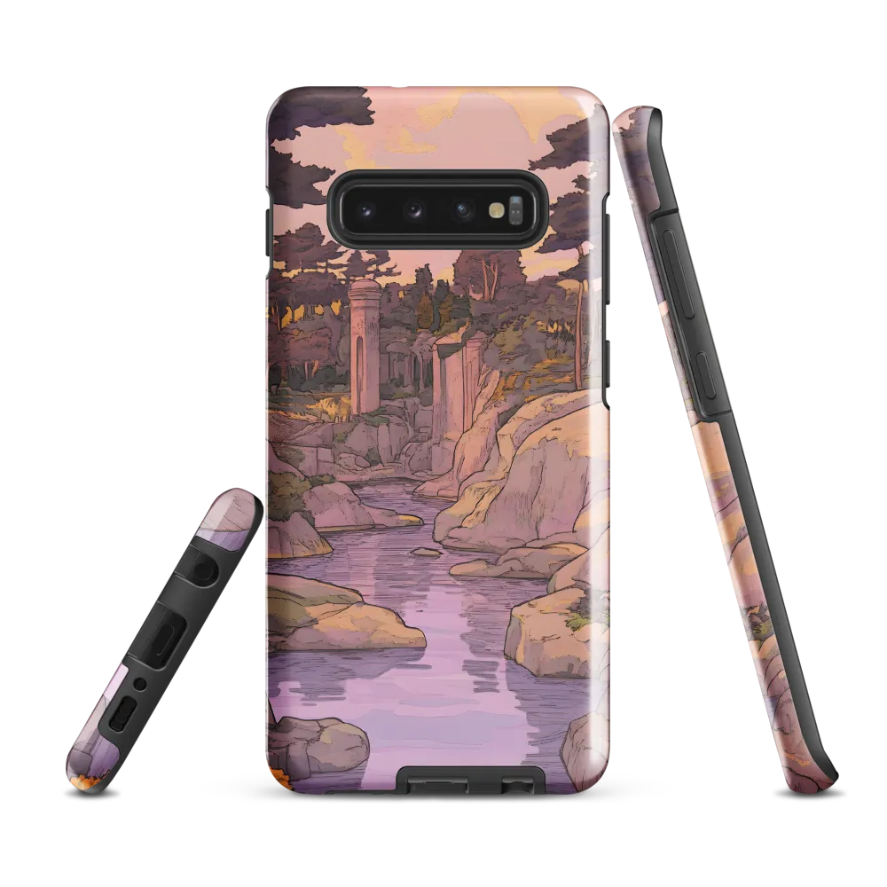 Tranquil Reverie: A Serene Landscape | Phone Case |  S10 Plus | Tough Case | Glossy