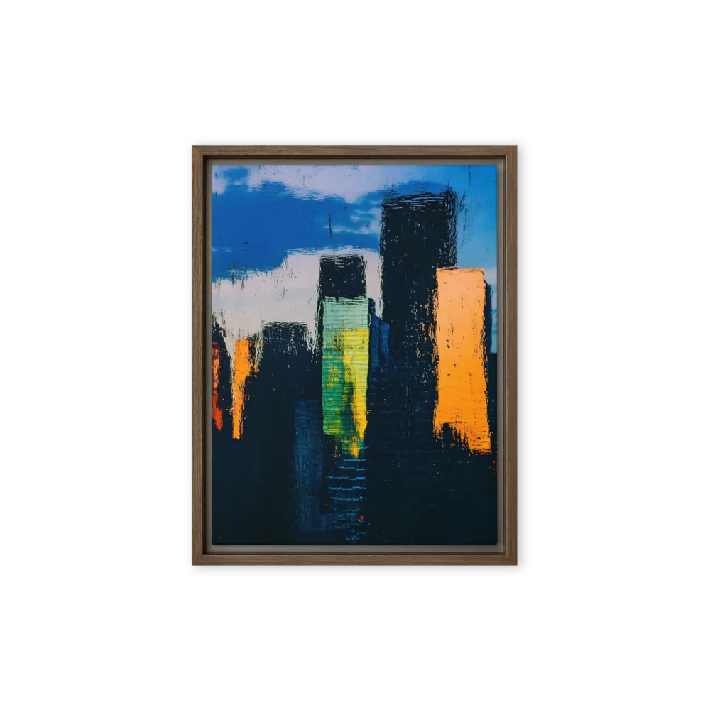 Reflections of Tranquility | Canvas with Brown Frame | 9″×12″