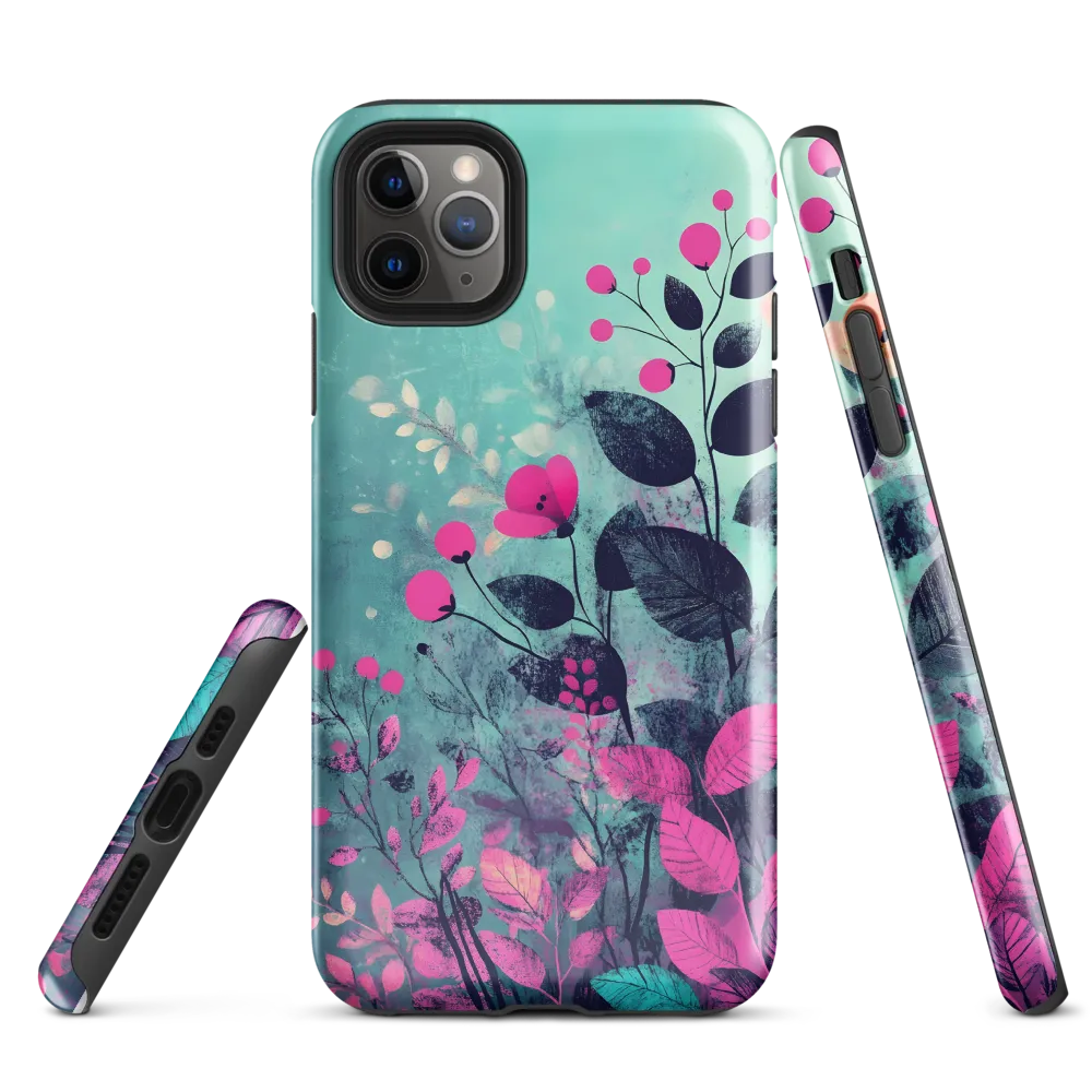 Whimsical Floral Harmony | Phone Case |  11 Pro Max | Tough Case | Glossy