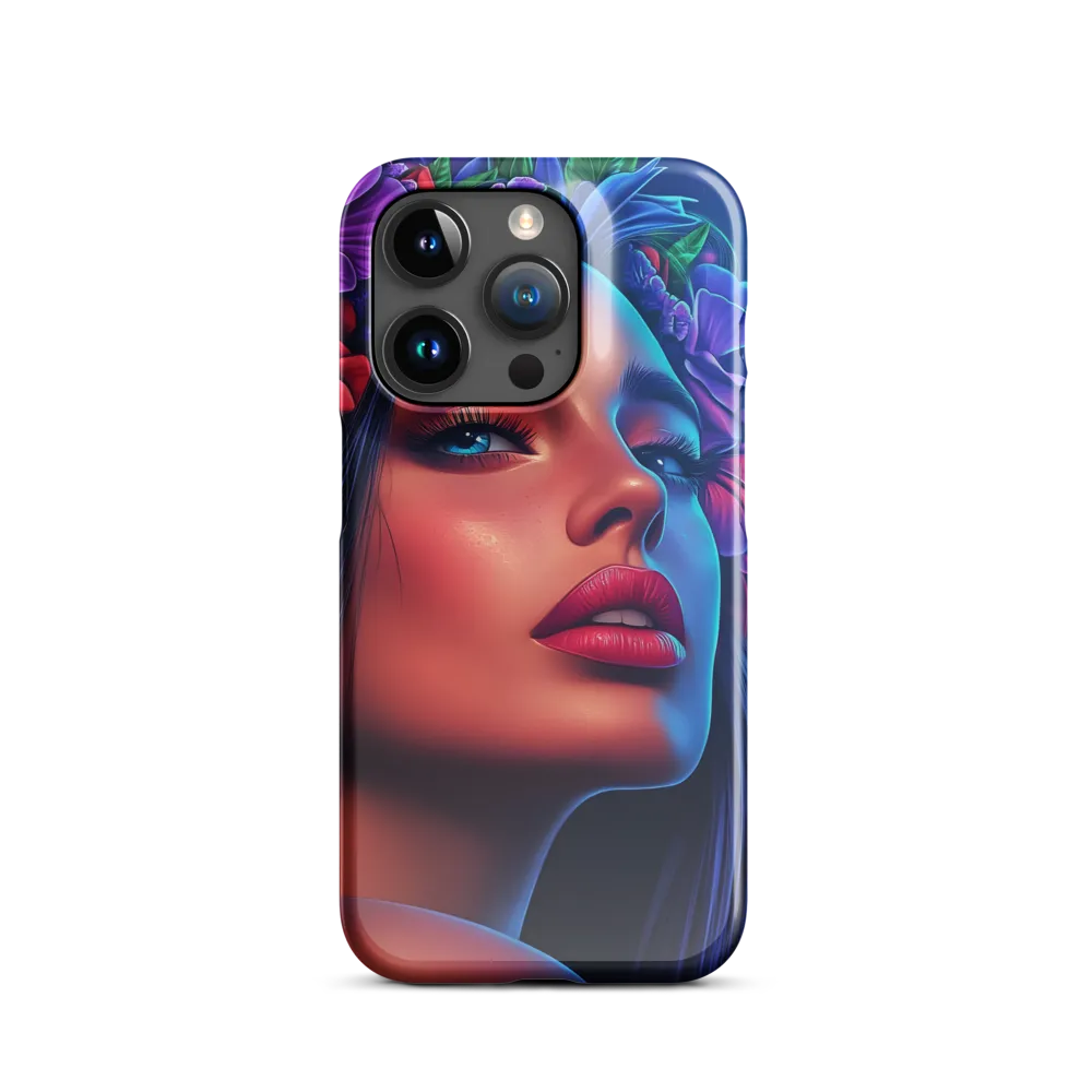 Radiance of the Floral Queen | Phone Case |  15 Pro | Snap Case | Glossy