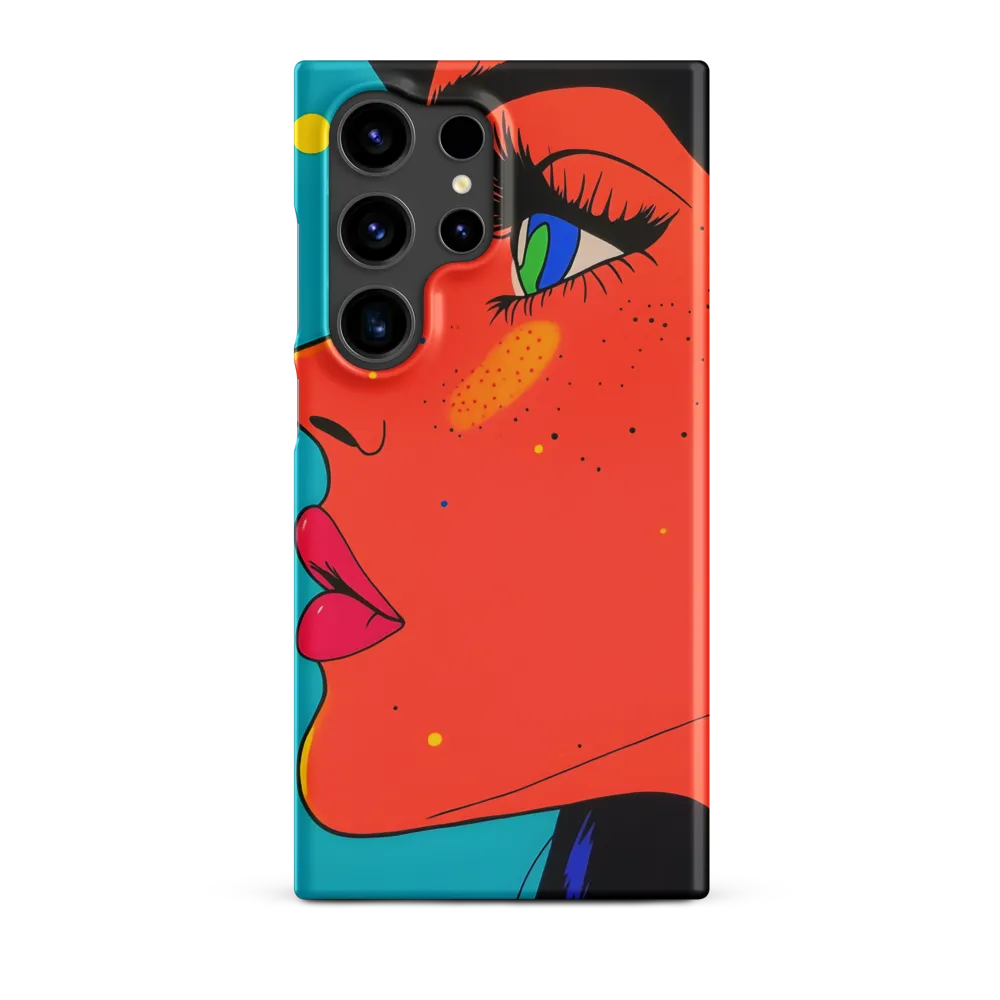Vibrant Feminine Profile in Pop Art