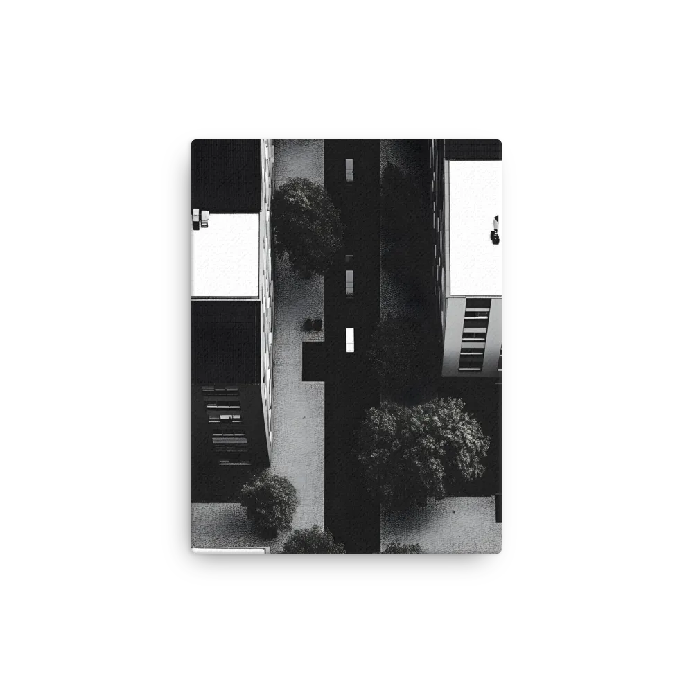 Urban Serenity from Above | Thin Canvas | 9″×12″