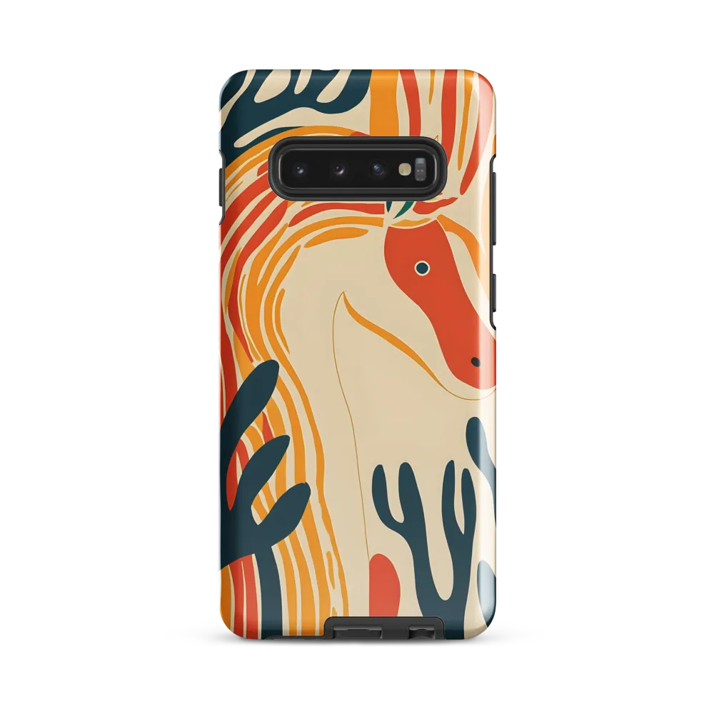 Whimsical Unicorn in a Lush Landscape | Phone Case |  S10 Plus | Tough Case | Glossy