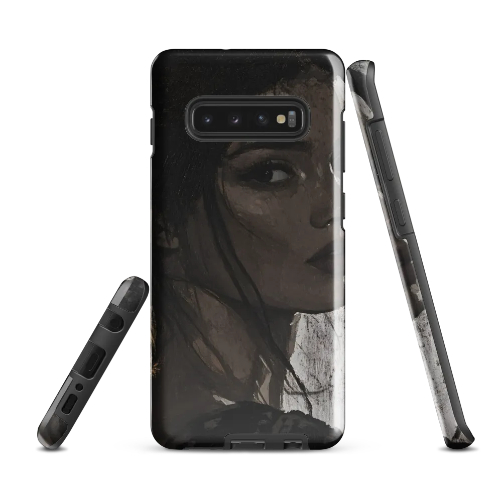 Mysterious Gaze | Phone Case |  S10 Plus | Tough Case | Glossy