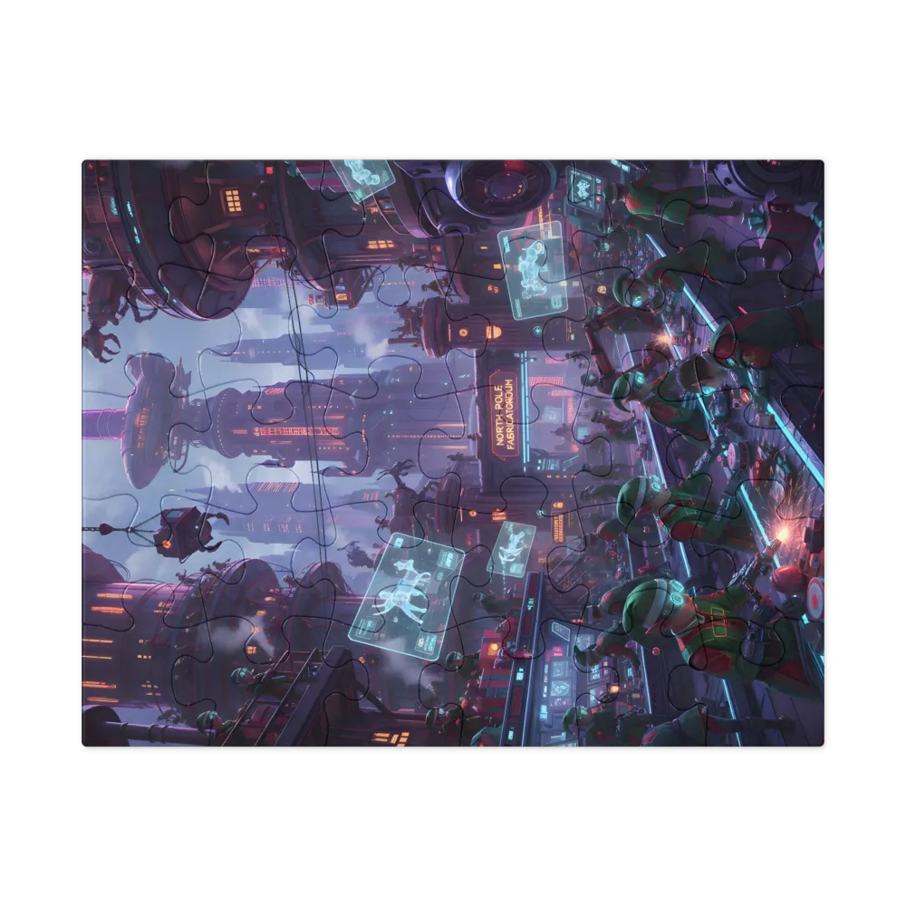 North Pole Fabricatorium 
 Jigsaw Puzzle in Tin Box