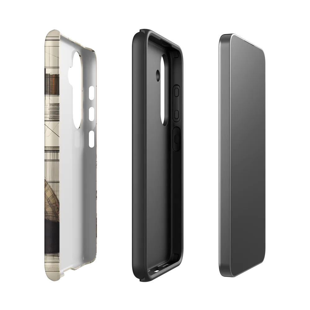 Quiet Reflections in Line | Phone Case |  S24 | Tough Case | Matte