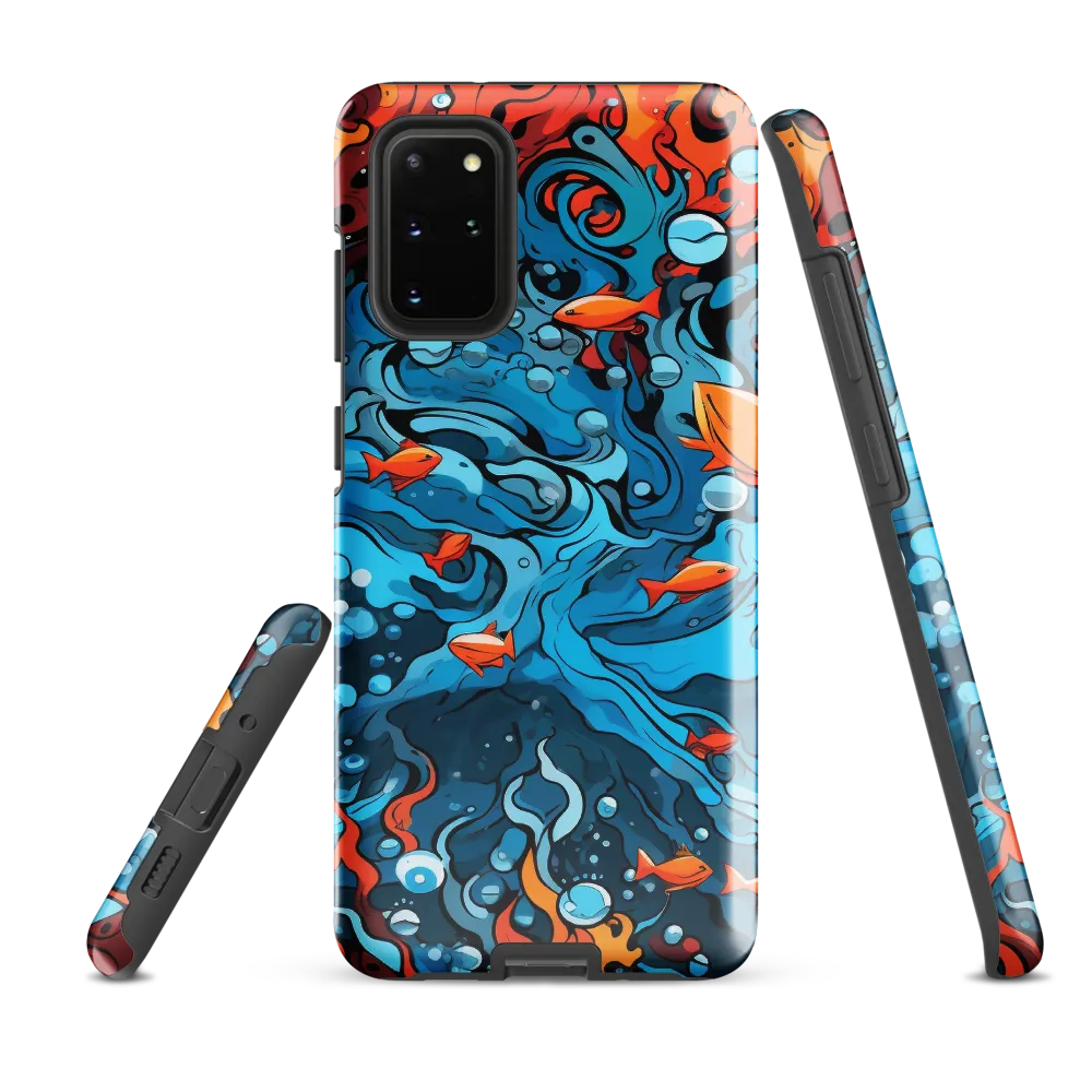 Fluid Harmony: Ocean and Flames