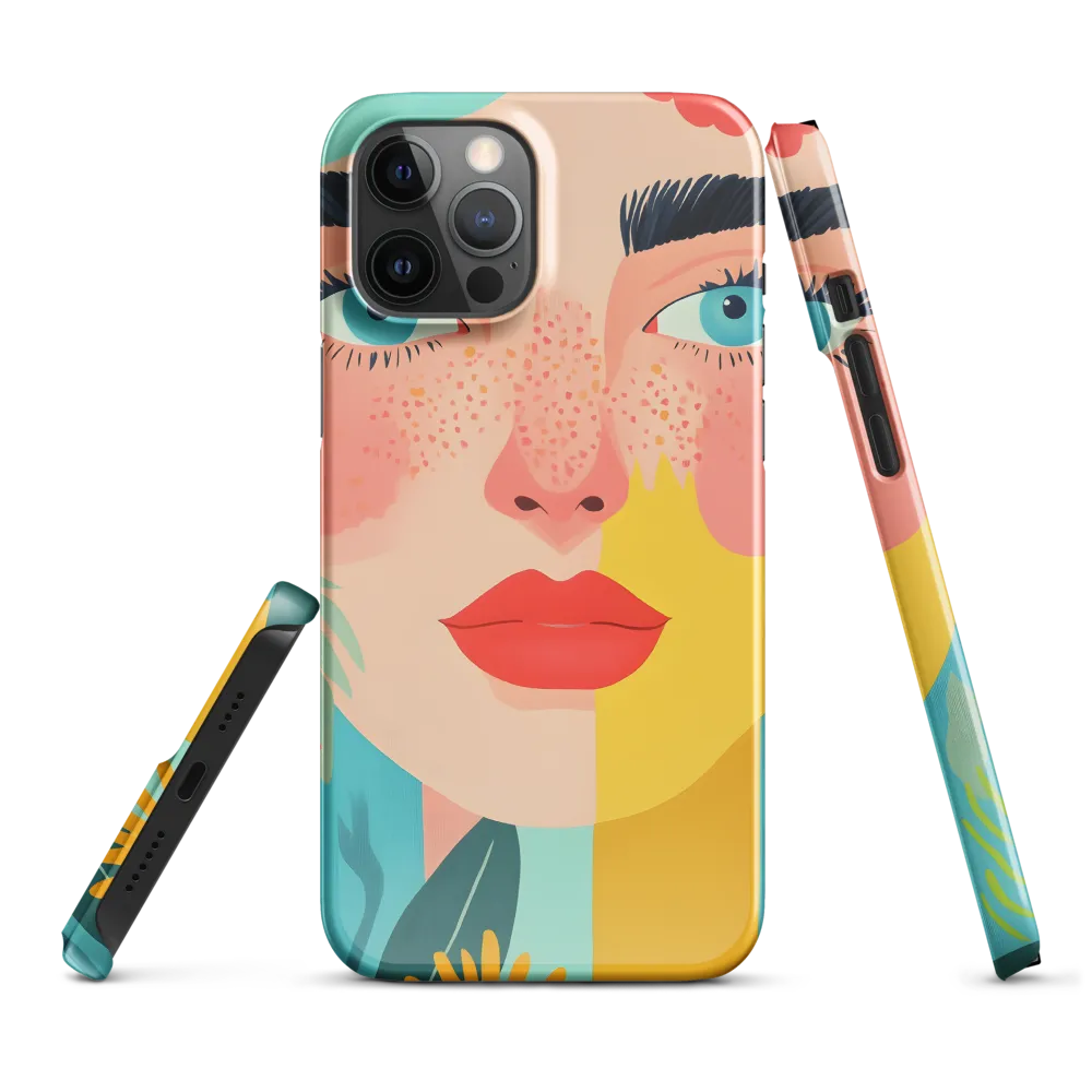Floral Serenity: A Modern Portrait