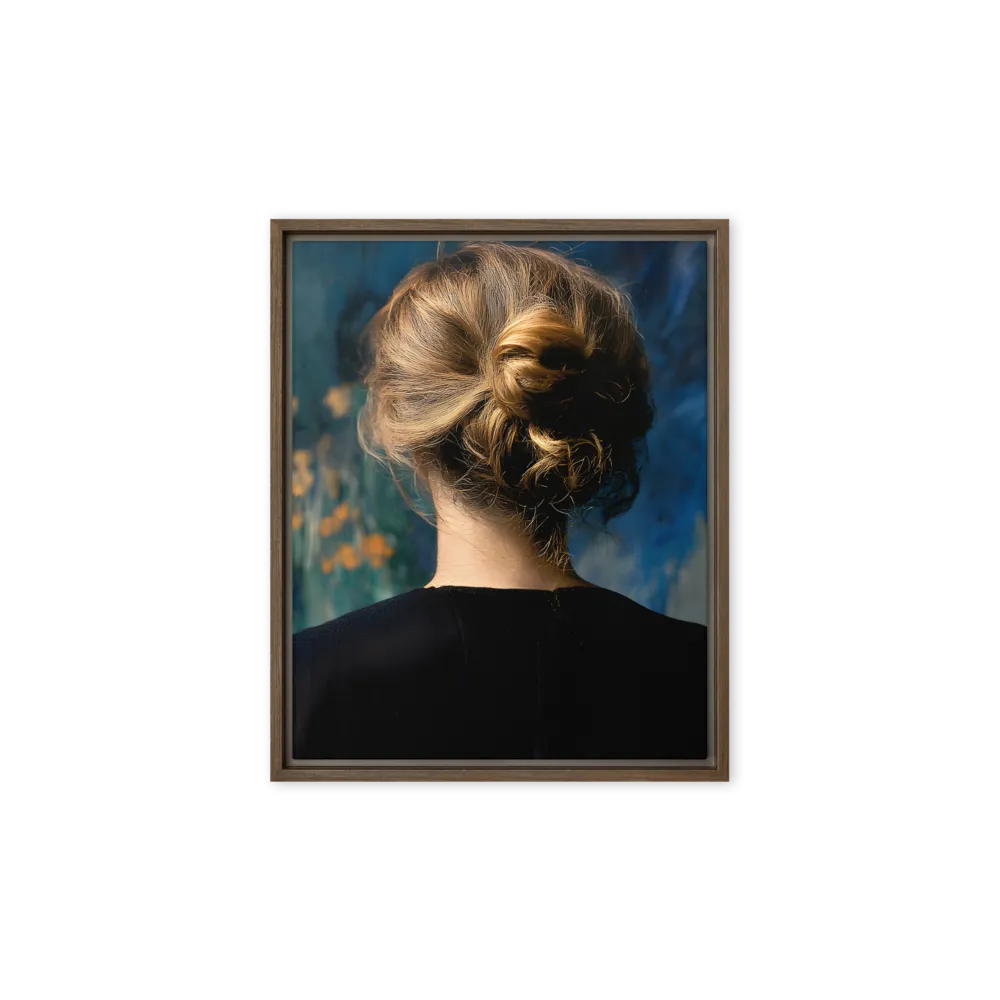 Whispers of Tranquility | Canvas with Brown Frame | 8″×10″