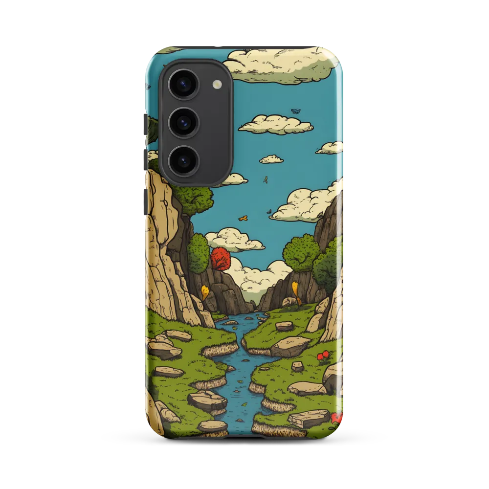Whimsical Serenity: A Canyon Landscape