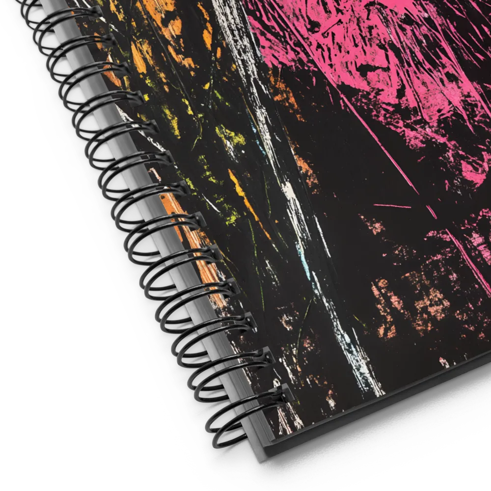 Fierce Vibrance: The Pink Lion | Spiral Notebook