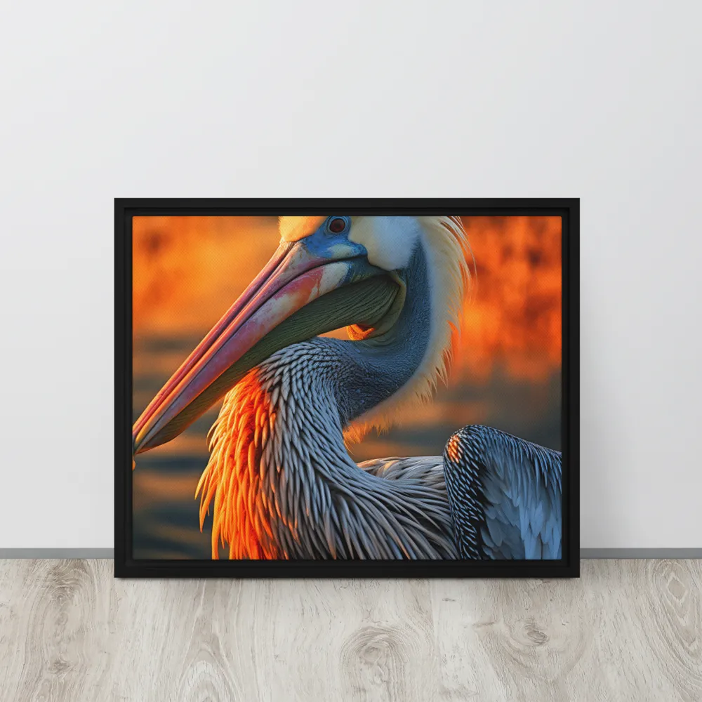 Elegance of the Pelican at Sunset