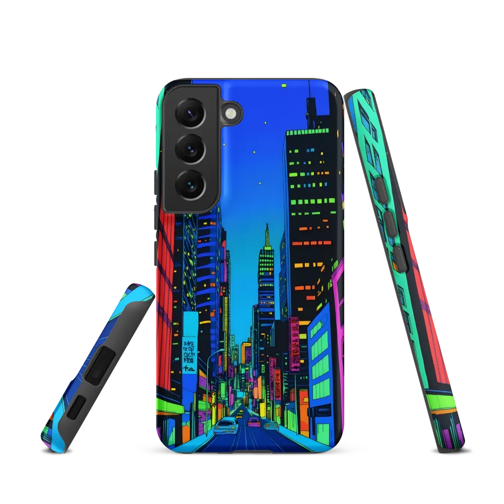 Neon Dreamscape: A Futuristic City at Dusk