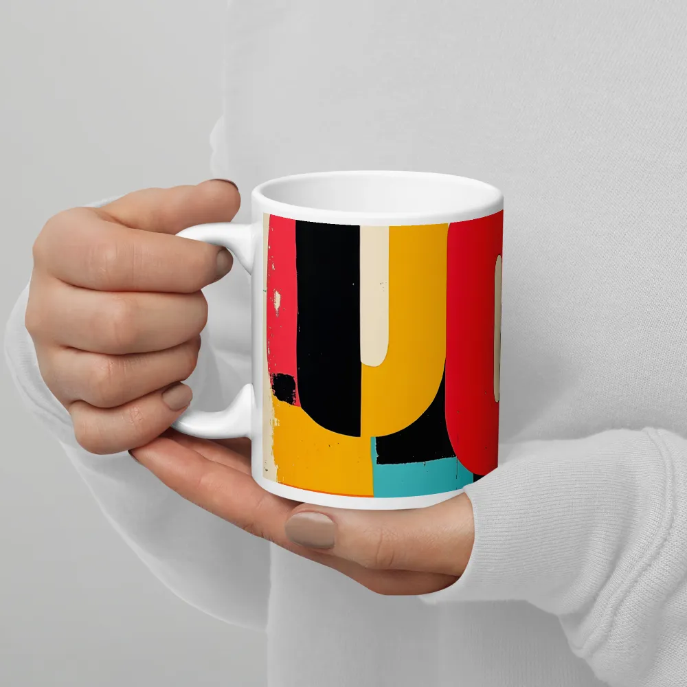 Colorful Curves: Numbers in Harmony | Mug with White inside | 11 oz