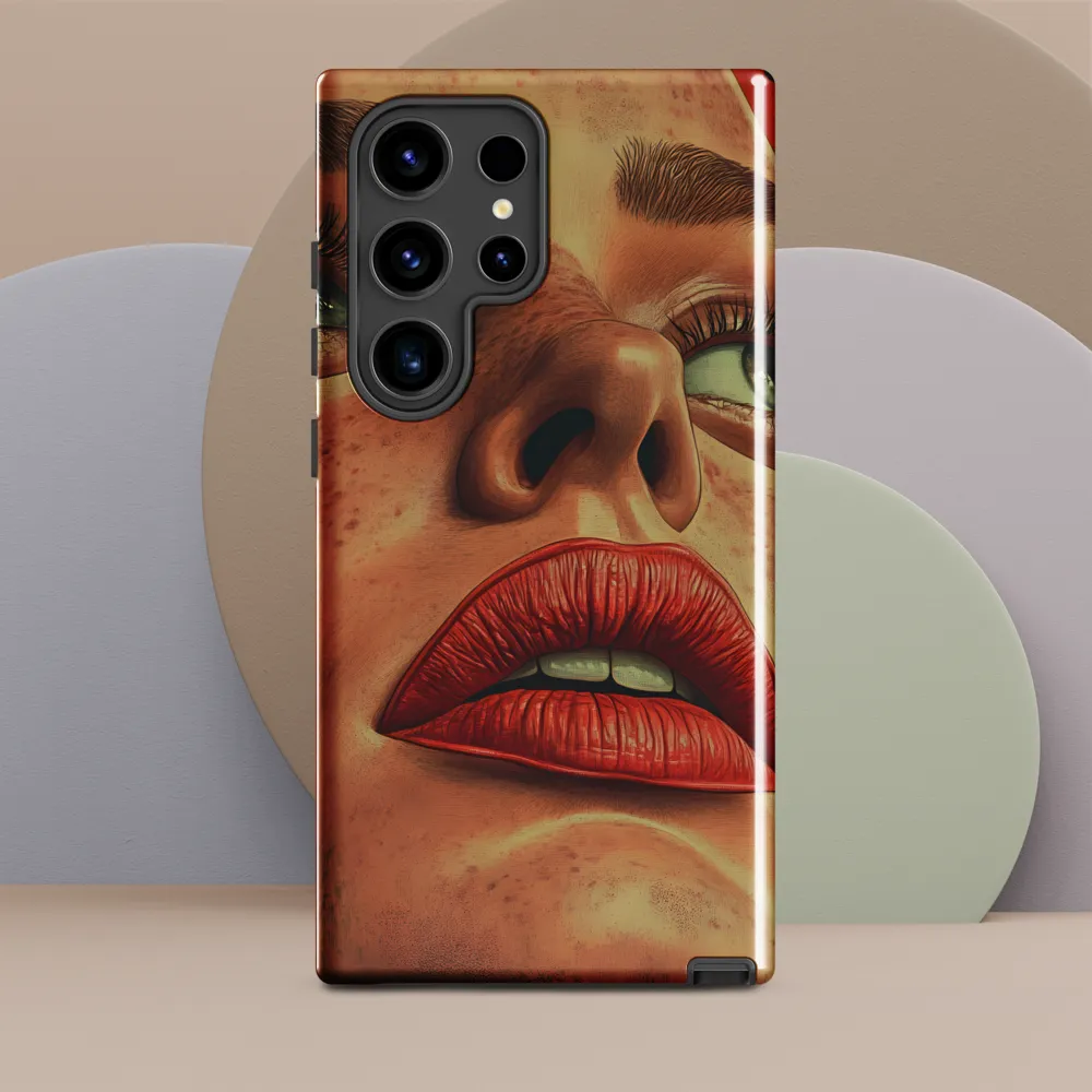 Red Intensity: A Portrait of Elegance