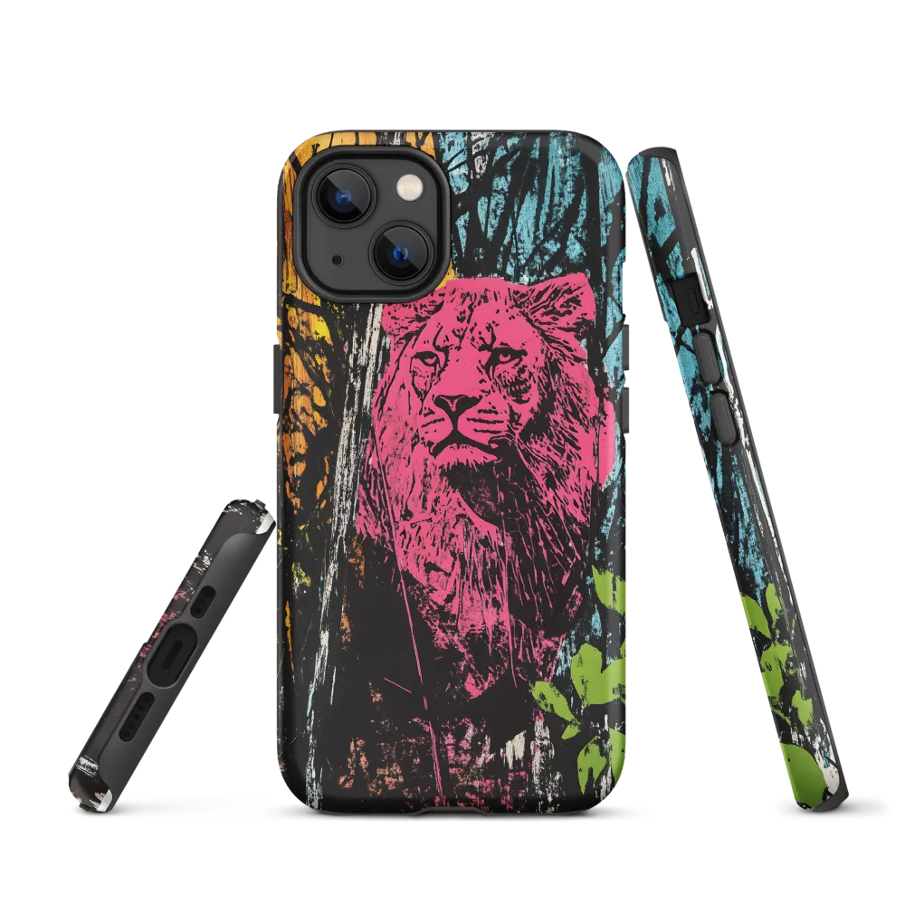 Fierce Vibrance: The Pink Lion