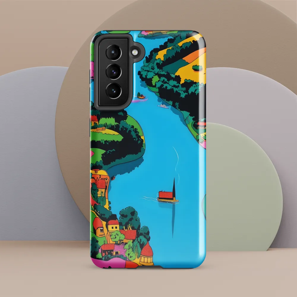 Whimsical River Landscape