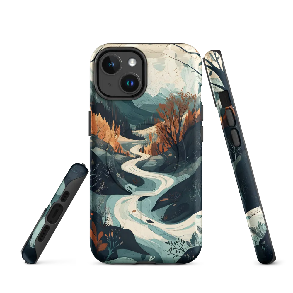 Winding Serenity: A Digital Landscape