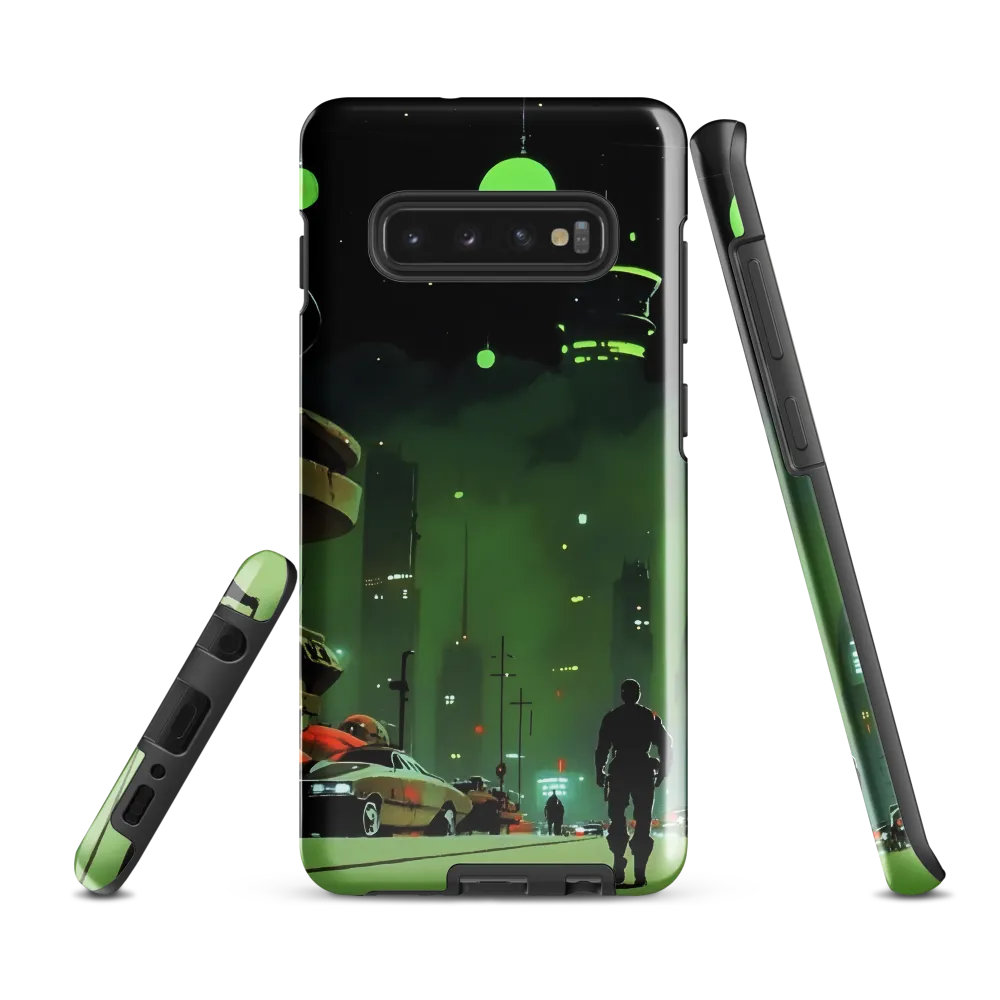 Echoes of a Cyberpunk City | Phone Case |  S10 Plus | Tough Case | Glossy