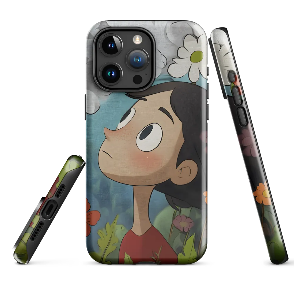 Curiosity in Bloom | Phone Case |  15 Pro Max | Tough Case | Glossy