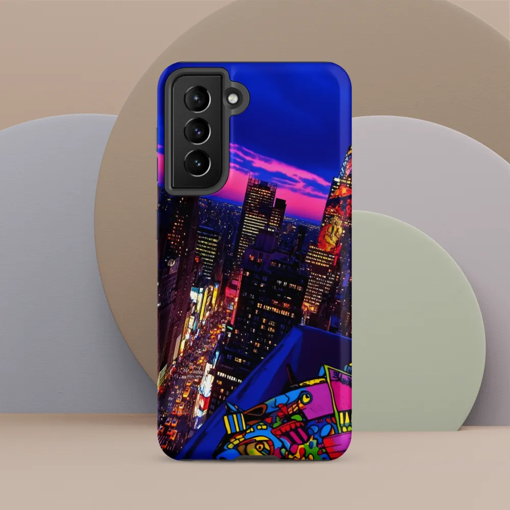 Neon Twilight: A City in Vibrance