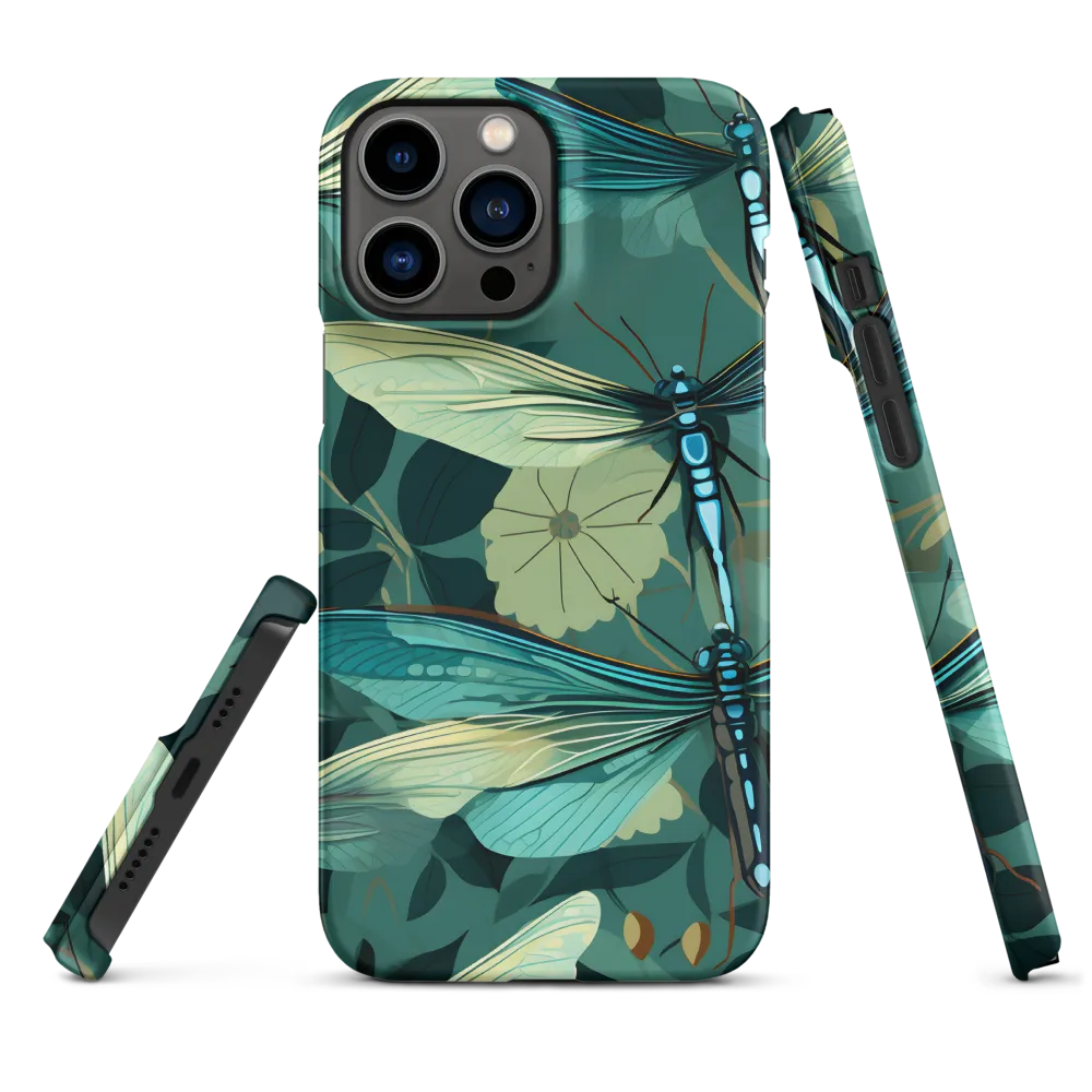 Whispers of Nature: Dragonflies in Harmony | Phone Case |  13 Pro Max | Snap Case | Matte