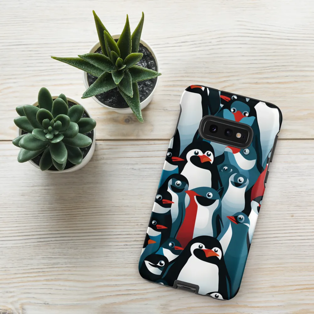 Penguin Parade | Phone Case |  S10e | Tough Case | Matte