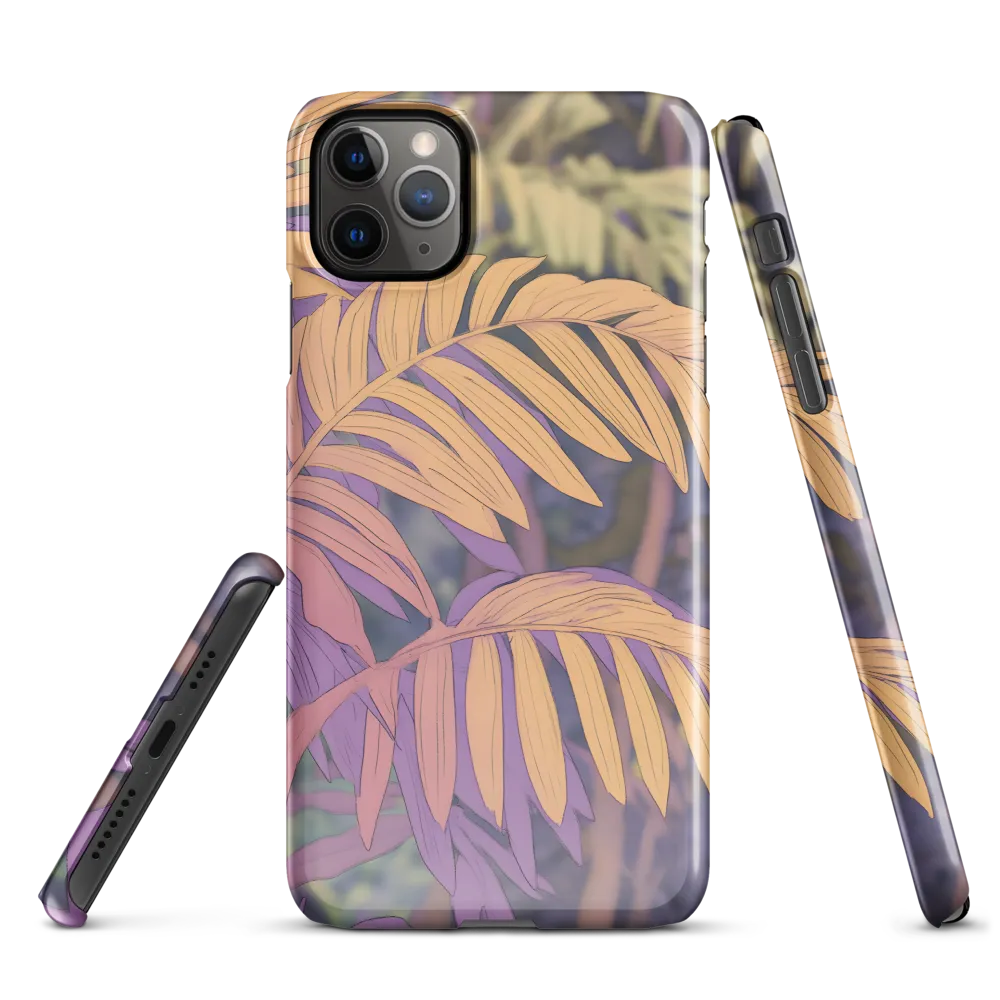 Harmonious Leaves in Digital Twilight | Phone Case |  11 Pro Max | Snap Case | Glossy