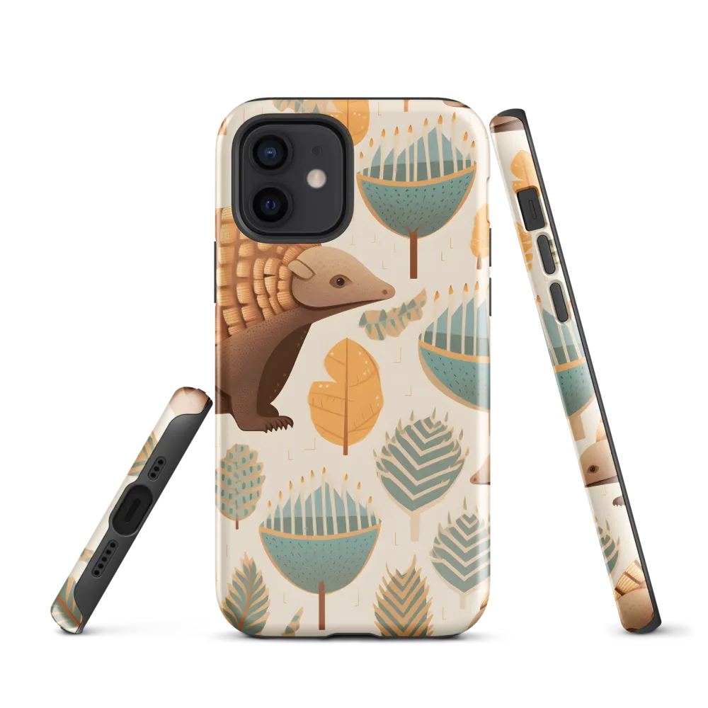 Pangolins in a Whimsical Habitat