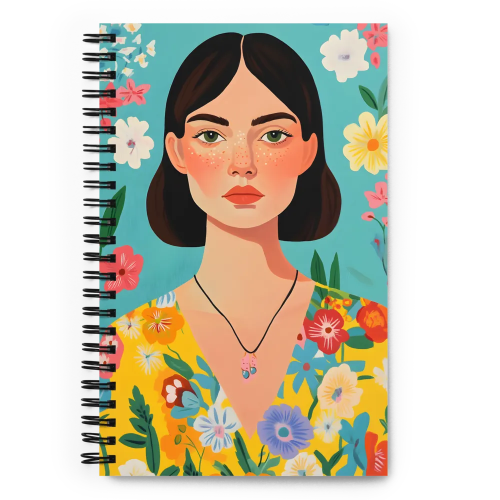 Embracing Nature: A Portrait of Serenity | Spiral Notebook