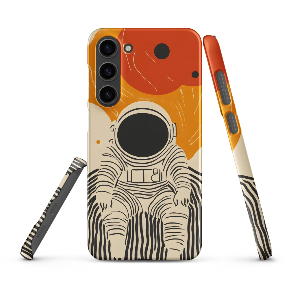 Astronaut in Cosmic Thoughts | Phone Case |  S23 Plus | Snap Case | Matte